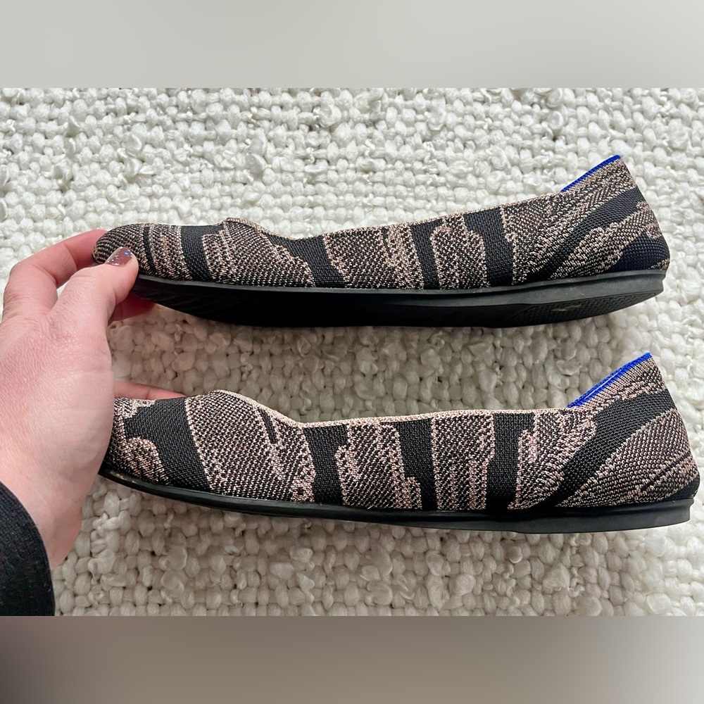 Rothy's The Flat In Golden Shimmer, Size 9.5 - image 6
